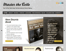 Tablet Screenshot of masterthecello.com